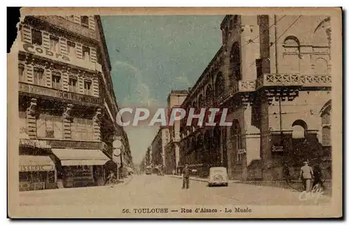 Cartes postales Toulouse Rue d'Alsace Le musee