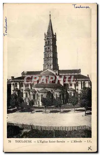 Cartes postales Toulouse Eglise Saint Sernin Abside