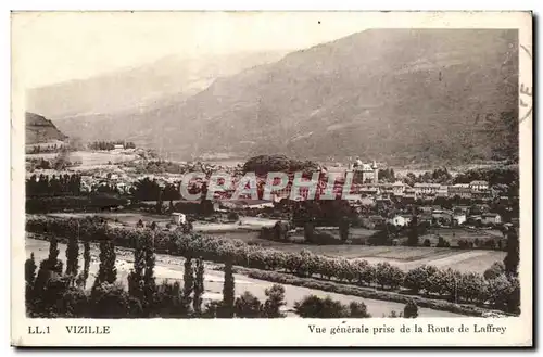 Cartes postales Vizille Vue generale prise de la route de Laffrey