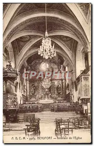 Beaufort - Interieur de l&#39Eglise - Cartes postales