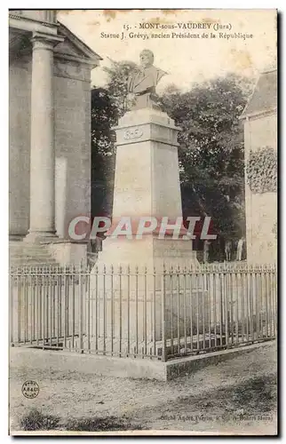 Mont sous Vaudrey - Statue J Grevy - Cartes postales