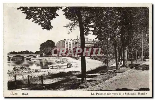 Dax - La Promenade vers le Splendid Hotel - Cartes postales