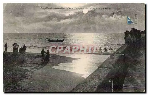 Capbreton sur Mer - Coucher de Soleil - Cartes postales