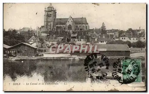 Dole - Le Canal et la Cathedrale - Cartes postales