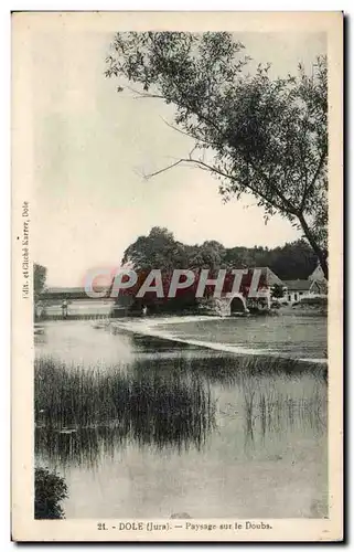 Dole - Paysage sur le Doubs - Cartes postales