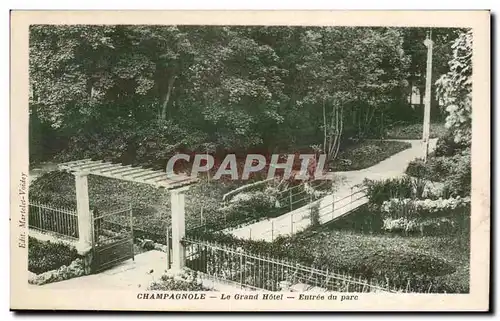 Cartes postales Champagnole Le grand hotel Entree du parc