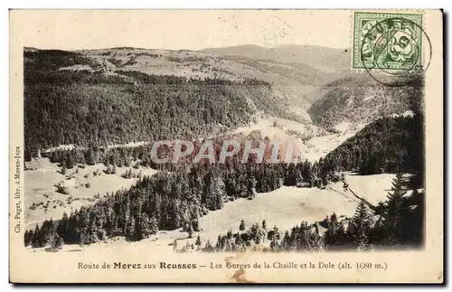Cartes postales Route de Morez aux Rousses Les gorges de la Chaille et la Dole