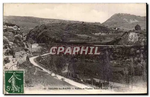 Ansichtskarte AK Salins les Bains Vallee et viaduc Saint Joseph