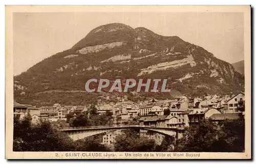 Ansichtskarte AK Saint Claude Un coin de la ville et le Mont Bayard