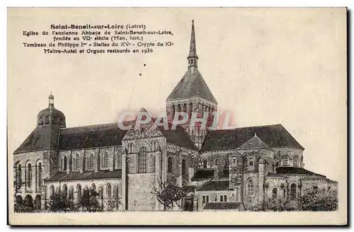 Saint Benoit sur Loire - Eglise de l&#39ancienne abbaye - Cartes postales