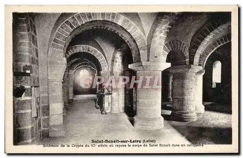 Saint Benoit sur Loire - Interieur de la Crypte - Cartes postales