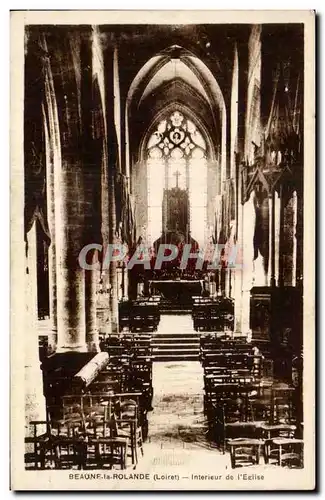 Beaunf la Rolande - Interieur de l&#39Eglise - Cartes postales