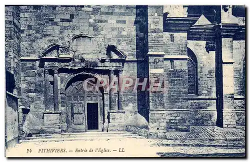 Pithiviers - Entree de L&#39Egise - Cartes postales