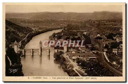 Cahors - Vue Generale et Pont Valentre - Cartes postales