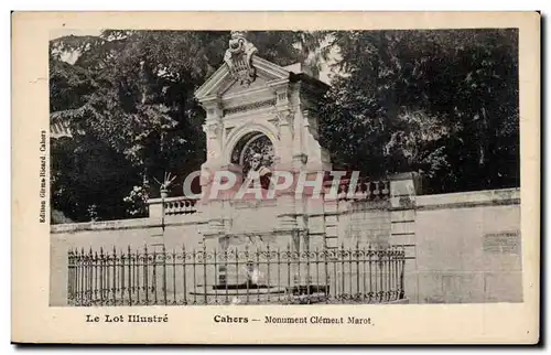 Cahors - Monument Clement Marot - Cartes postales