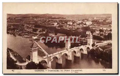 Cahors - Panorama du Pont Valentre - Cartes postales
