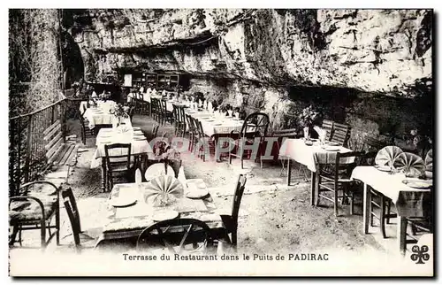 Padirac - Terrasse du Restaurant dans le Puits - Cartes postales