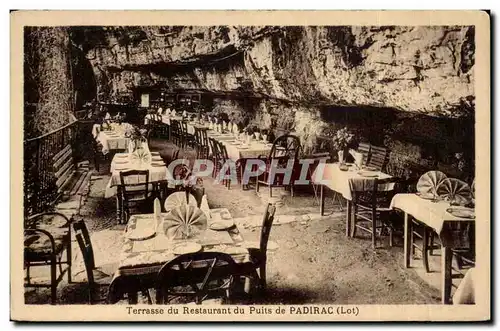 Padirac - Terrasse du Restaurant du Puits - Ansichtskarte AK