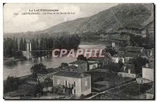 Castelfranc - Le Pont et les bords du Lot - Ansichtskarte AK