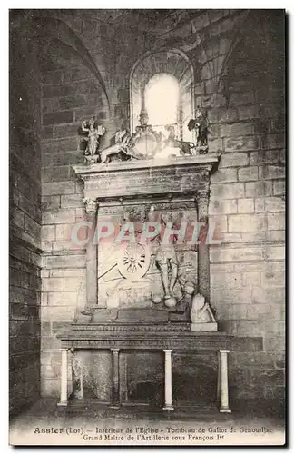 Assier - Interieur de l'Eglise Tombeau de Galiot de Genouilla Grand maitre de l'artillerie sou