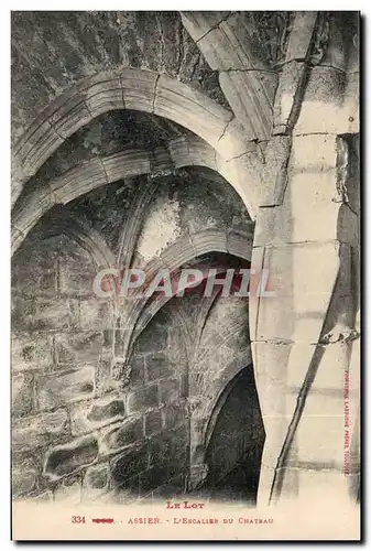 Assier - L'Escalier du Chateau - Cartes postales
