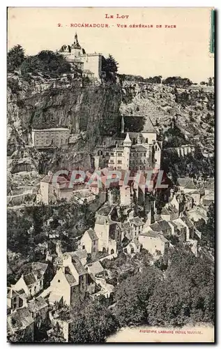 Rocamadour - Vue Generale de Face - Ansichtskarte AK