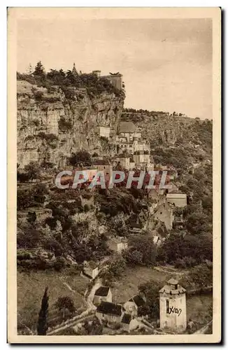 Rocamadour - Vue prise de la route de Cahors - Cartes postales