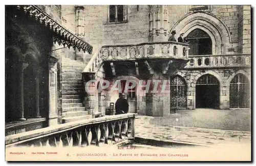 Rocamadour - Le Parvis et Escalier - Cartes postales