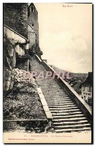 Rocamadour - Le Grand Escalier - Ansichtskarte AK