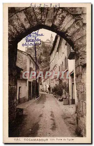 Rocamadour - Porte du Figuier - Ansichtskarte AK