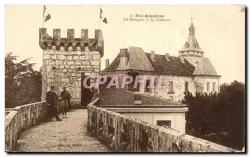 Rocamadour - Le Rempart et le Chateau - Ansichtskarte AK