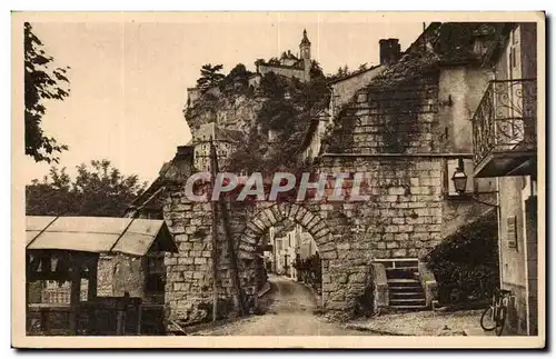 Rocamadour - La Porte du Figuier - Ansichtskarte AK