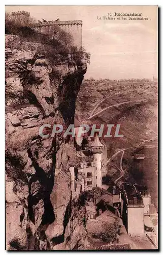 Rocamadour - La falaise et les Sactuaires - Cartes postales