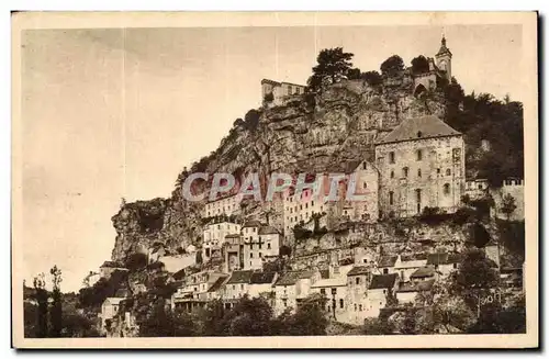 Rocamadour - Le Roc vue de la Vallee - Cartes postales