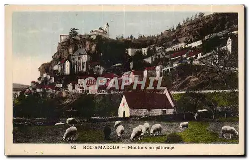 Rocamadour - Moutons aux Paturage - sheep - Cartes postales