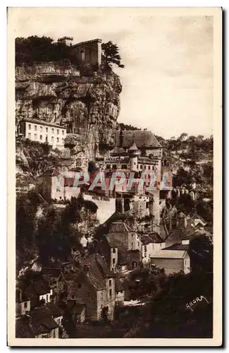 Rocamadour - Vue de la route de Cahors - Cartes postales