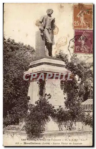 Montbrison - Statue Victor de Laprade - Cartes postales