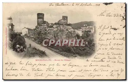 Saint Etienne - Environs - Ruines du Chateau - Rochetaillee Charette a foin - Ansichtskarte AK