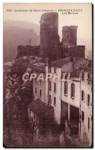 Rochetaillee - Environs de Saint Etienne - Les Ruines - Ansichtskarte AK