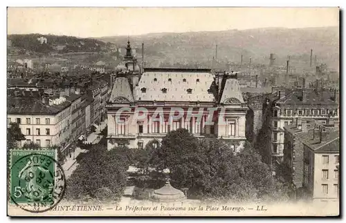 Saint Etienne - La Prefecture et Panorama sur la Place Morengo - Ansichtskarte AK