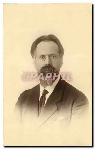 CARTE PHOTO Fantaisie - Hommes - older man with beard Docteur Liege Paris - Cartes postales