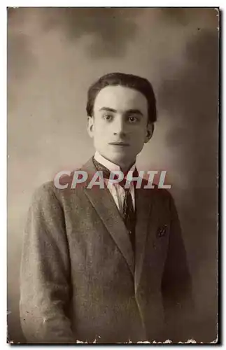 CARTE PHOTO Fantaisie - Hommes - young man - Ansichtskarte AK