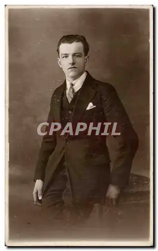 CARTE PHOTO Fantaisie - Hommes - young man - Cartes postales