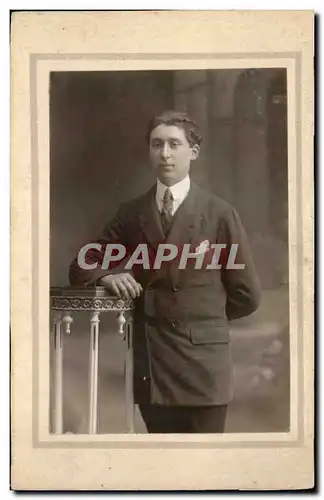 CARTE PHOTO Mantes Fantaisie - Hommes - young man - Ansichtskarte AK