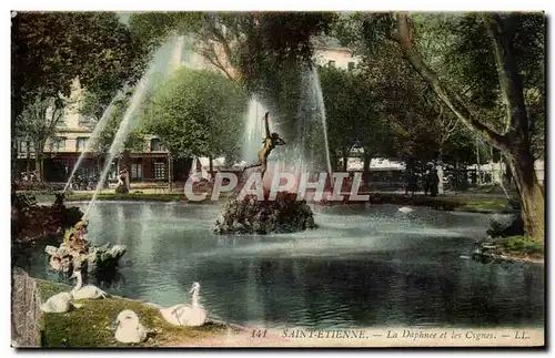 Saint Etienne - La Daphnee et les cygnes Swan - Cartes postales