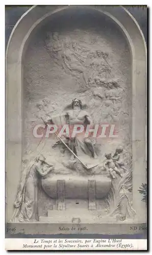 Cartes postales Fantaisie Le temps et les souvenirs par Eugene L&#39hoest Monument pour la sepulture Suares Alex