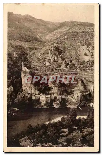 Cartes postales Les gorges du Tarn Castelbouc et son chateau