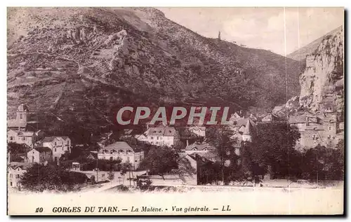Cartes postales Gorges du Tarn La Malene Vue generale