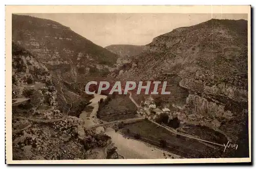 Cartes postales Gorges du Tarn La Malene Centre d&#39excursions nautiques vers les detroits