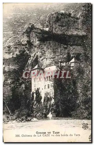 Ansichtskarte AK Gorges du Tarn Chateau de la Caze vu des bords du Tarn